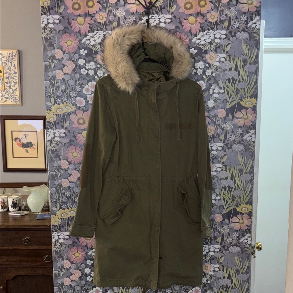 Gap Olive Utility Jacket With Removable Lining, D… - image 5